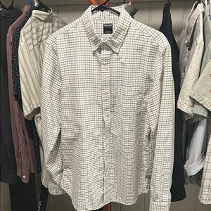 Todd Snyder Men's Casual Checkered Shirt - Blue and Yellow